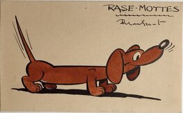 Raymond Macherot - Rase-mottes - Illustration originale