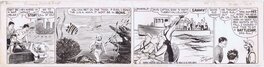 Roy Crane - Wash Tubbs Daily Jan 25, 1938 by Roy Crane - Planche originale