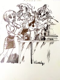 François Walthéry - Natacha: couverture de Spirou n°1964 - Comic Strip