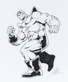 Jim Starlin - Thanos - Illustration originale