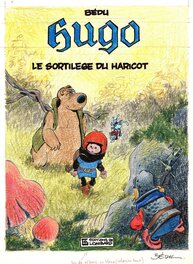 Bédu - Bédu - Hugo - Le Sortilège du Haricot (1) - 1986 - Cover color preliminary - Original art
