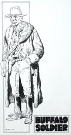Michel Blanc-Dumont - Buffalo Soldier - Illustration originale