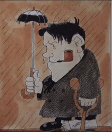 Jacques Tardi - Nestor Burma traine la patte - Original Illustration