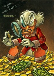 Joan Vizcarra - $Crooge McDuck - Tribute to Carl Barks - Œuvre originale