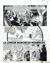Antonio Cossu - Spirou - Alceister Crowley - La longue marche du Nombrilus - Page 1 - Planche originale