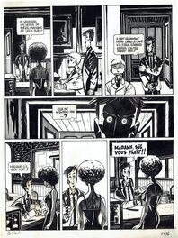 Antonio Cossu - Spirou - Histoires alarmantes - Le café - Page 2 - Planche originale