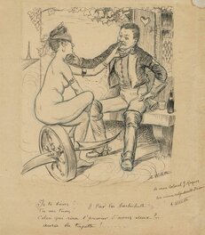 Adolphe Willette - Jules Roques par Willette pour "Le Courrier Français" - Couverture originale