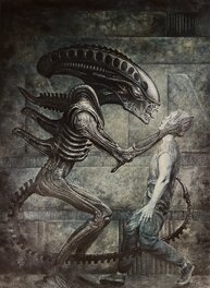 John Bolton - John Bolton - Alien Cover - Aliens Earth War #2 - Original Cover