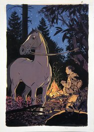 Nicolas Wintz - Calamity Jane  Le bivouac - Original Illustration