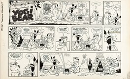 Gene Hazelton - Yogi Bear "Indian Faker" - Comic Strip