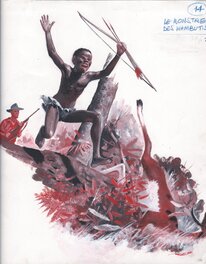 René Follet - Le Monstre des Wambutis - Original Illustration