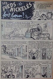 René Pellos - Pieds NICKELES FONT BOUM PLANCHE 1 - Comic Strip