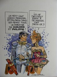 Jean-Claude Mézières - Mézières Jean-Claude - Notre faire part de Marriage - Original Illustration