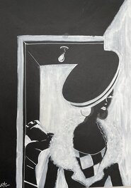 Ulysse Gry - Illustration originale "un monde en pièces" Tome 3 - Planche originale