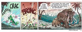 Yves Chagnaud - Strip 22 de Nabuchodinosaure (Mise en couleur) - Original art