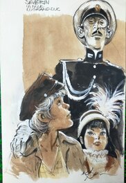 René Follet - Steve Séverin ; La fille du grand Duc - Original Illustration