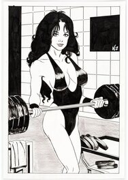 Mike Vosburg - She-Hulk ** Marvel - Illustration originale