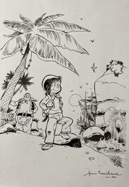 Pierre Tranchand - Marine fille de pirate - Original Illustration