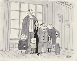 Graham Annable - Famille Addams - Illustration originale