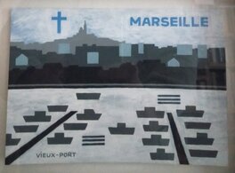 Jochen Gerner - Marseille Vieux-port - Œuvre originale
