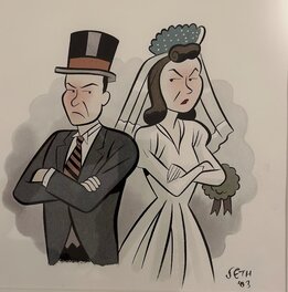 Seth - Illustration mariage - Planche originale