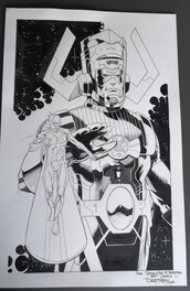 Barry Kitson - Silver Surfer and Galactus - Illustration originale