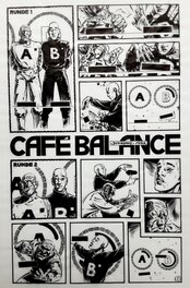 Chris Scheuer - Hommage à Moebius - Café Balance (planches 1) - Comic Strip