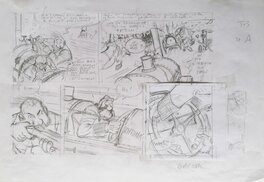 Nicolas Barral - Sherlock Holmes et les Hommes du Camellia - Crayonné planche 37A - Œuvre originale