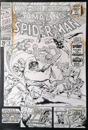 Mike Esposito - "The Amazing Spider-Man" - Re-création de couverture originale - Couverture originale