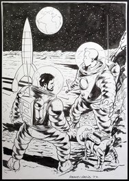 Manuel Garcia - Tintin et Haddock (Commission) - Illustration originale