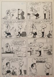 Maurice Tillieux - César et Ernestine, Un gars gonflé (gag #219) - Comic Strip