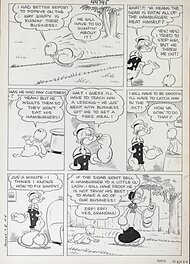 Bud Sagendorf - Popeye #8 Histoire Page 4 - Planche originale