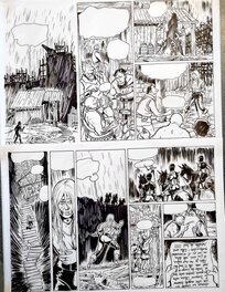 Nicolas Van de Walle - Adelin et Irina - Planche originale + crayonné - Comic Strip
