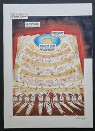 Léonard Chemineau - Edmond - Cyrano de Bergerac - scène finale - planche en couleurs - Comic Strip