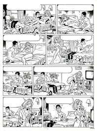 Planche originale - Blagues Coquines (Rooie Oortjes) - Tome 12 page 55