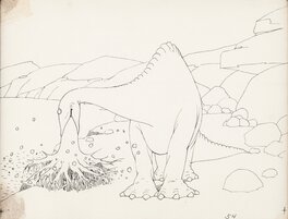 Gertie the Dinosaur Animation Drawing (Winsor McCay, 1914) Gertie the Dinosaur Animation Drawing (Winsor McCay, 1914)