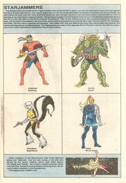 Published Starjammers page with the mention of these two at the end