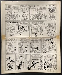 Zig et Puce - Planche Originale - Le voleur fantôme - Planche 32. Zig et Puce - Planche Originale - Le voleur fantôme - Planche 32.