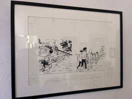 Studios Hergé - TINTIN Herge / STUDIO DESSIN POP HOP VOL 714 POUR SYDNEY - Planche originale