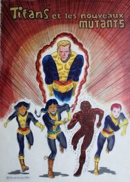 Poster Les Nouveaux Mutants avec son calque couleurs