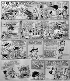 Comic Strip - Greg, les As, 1er épisode, le jeu des cinq As, planche n°61, 1964.