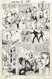 Alan Davis - New Mutants Annual #2 p29 - Planche originale