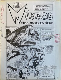 Jean-Yves Mitton - Page de Titre - MIKROS - Titan Microcosmique - LUG - Comic Strip