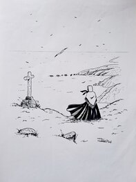 Sandro - Ouessantine au bord de la falaise - Comic Strip