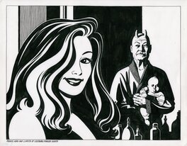 Jaime Hernandez - Penny Century and H.R. Costigan Illustration Jaime Hernandez - Penny Century and H.R. Costigan Illustration