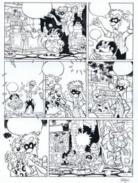 Mark van Herpen - Hotel Nevelzicht 2 originele pagina in inkt - Comic Strip