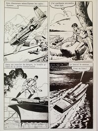 Robert Giordan - VIGOR n°138  AVANT GARDE A SAÏPAN  planche originale - Comic Strip