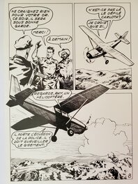Jean-Paul Decoudun - RAY HALCOTAN  n°42 LES CHERCHEURS D'OR planche originale - Comic Strip