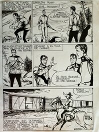 Daniel MASSARD DAMAS - Dewy, L'HOMME DE NULLE PART planche originale - Comic Strip