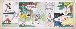 Roy Crane - Wash Tubbs hand colored Sunday 1932 by Roy Crane - Planche originale